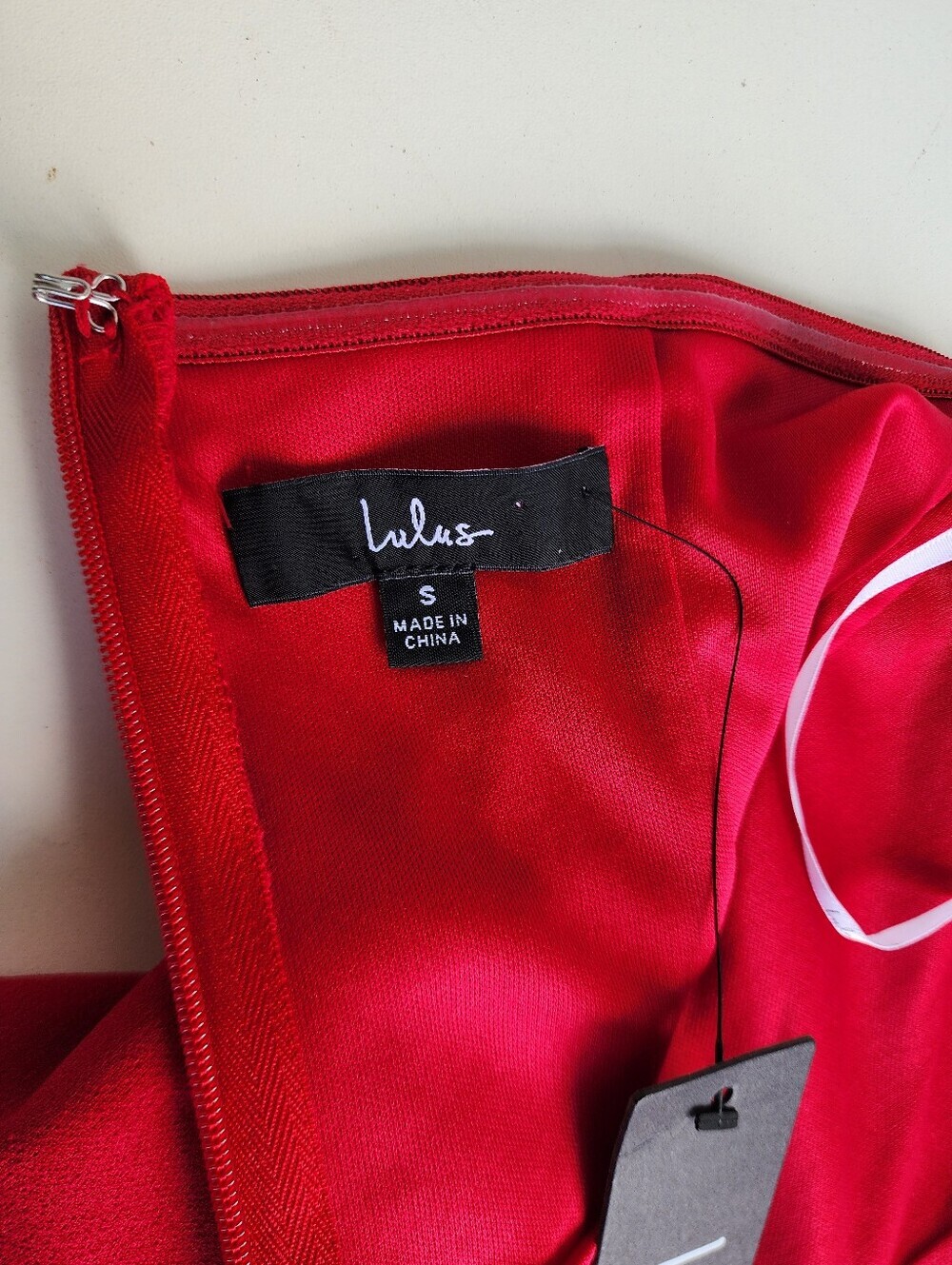 NWT Lulu's Sensational Luxury Red Rhinestone Cutout Strapless Maxi Dress Red S - Picture 10 of 16